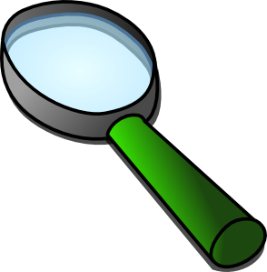 Magnifying glass magnifier glass clip art at vector clip art