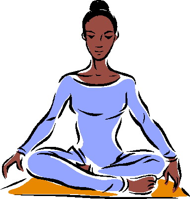 Yoga clip art black and white yoga