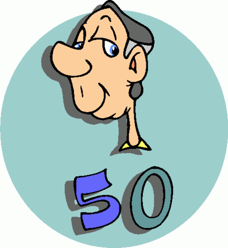 Fiftieth Birthday Cliparts