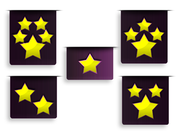 Five Star Rating Clip Art, Vector Five Star Rating