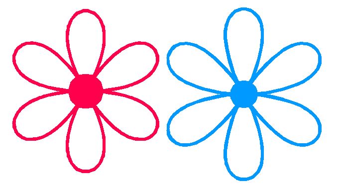 8 Petal Flower Template