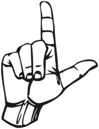 Number 1 Hand Cliparts