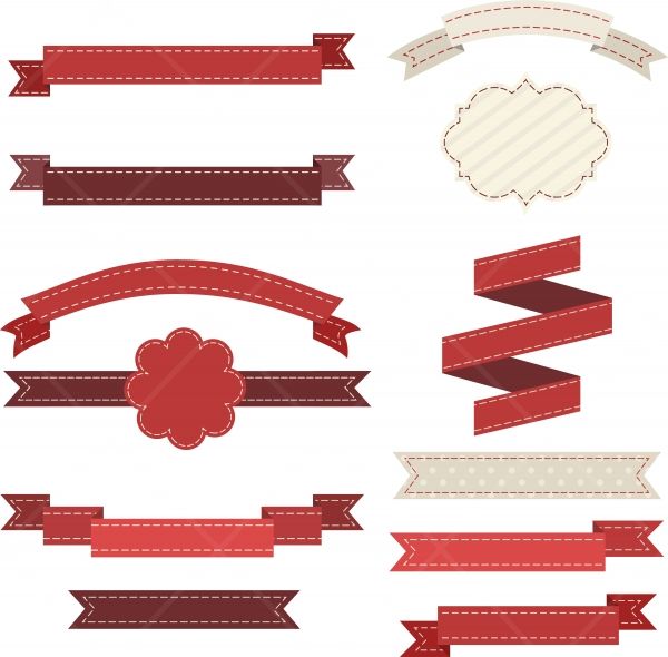 Wide Ribbon Cliparts