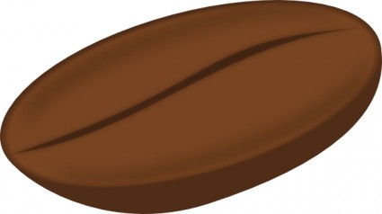 Coffee Bean clip art Free vector in Open office drawing svg