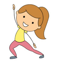 Girl Workout Cliparts