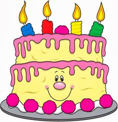 4th Birthday Cake Clipart