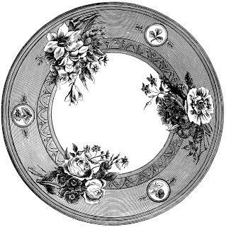 Vintage Plate Cliparts