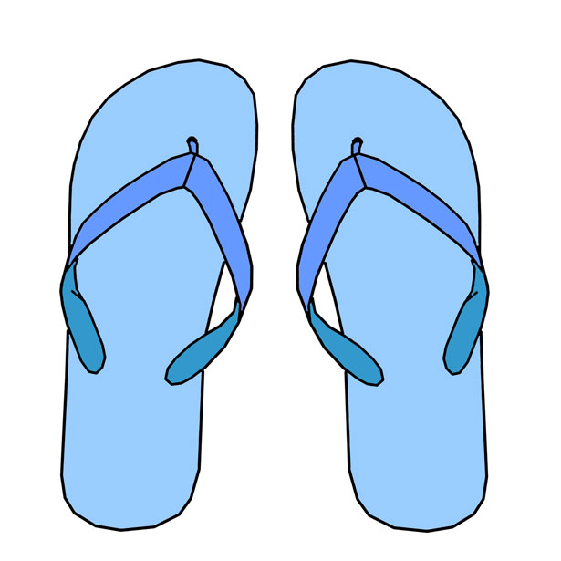 Beach flip flop clip art free vector art design database on