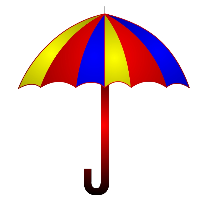 Umbrella Outline Cliparts