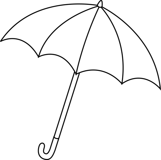 Umbrella Outline Cliparts