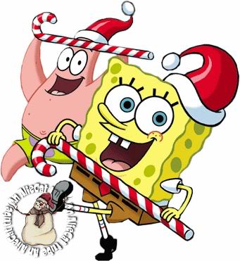 cartoon christmas spongebob - Clip Art Library