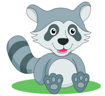 Baby Raccoon Cliparts