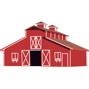 Farm barn clip art clipart clipartcow