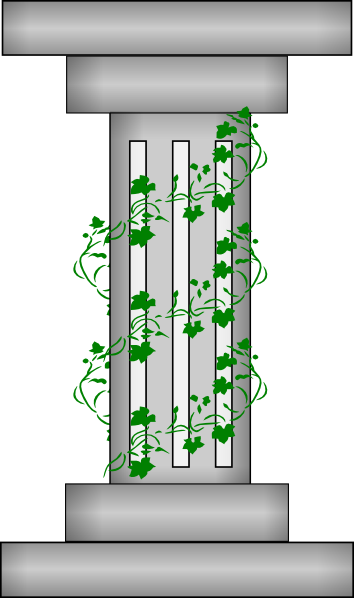 Pillar With Plant Vines Clip Art at Clker