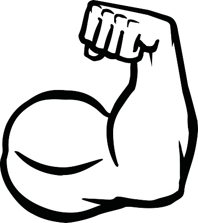 Muscle arms clipart