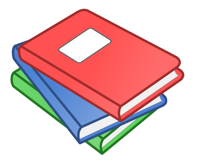 Library Books Clipart
