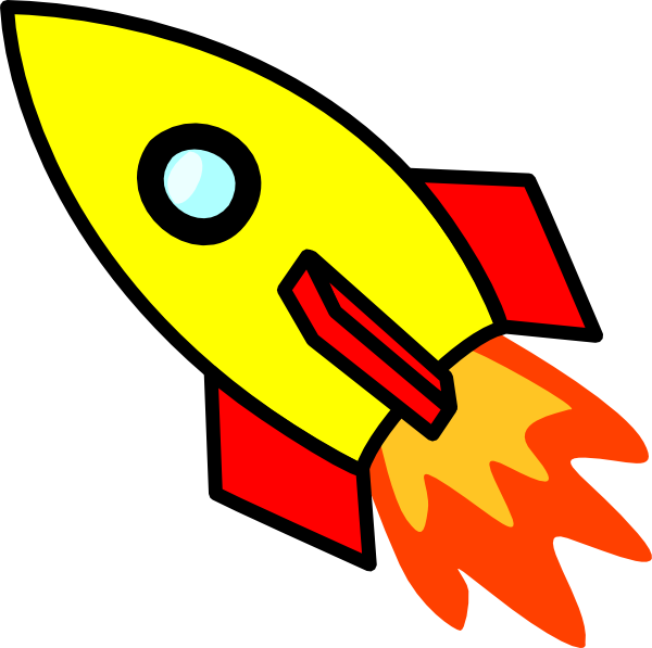 Rocket Fire Clipart - Clip Art Library