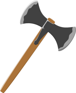 Double Axe clip art