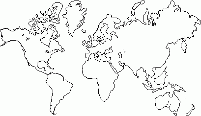 world map clip art outline