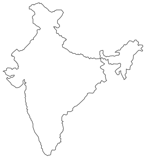 India's map outline, png | PNGWing