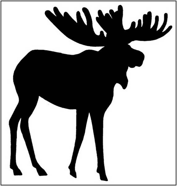 Moose clipart outline