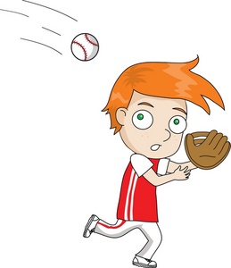 Playing Baseball Clipart