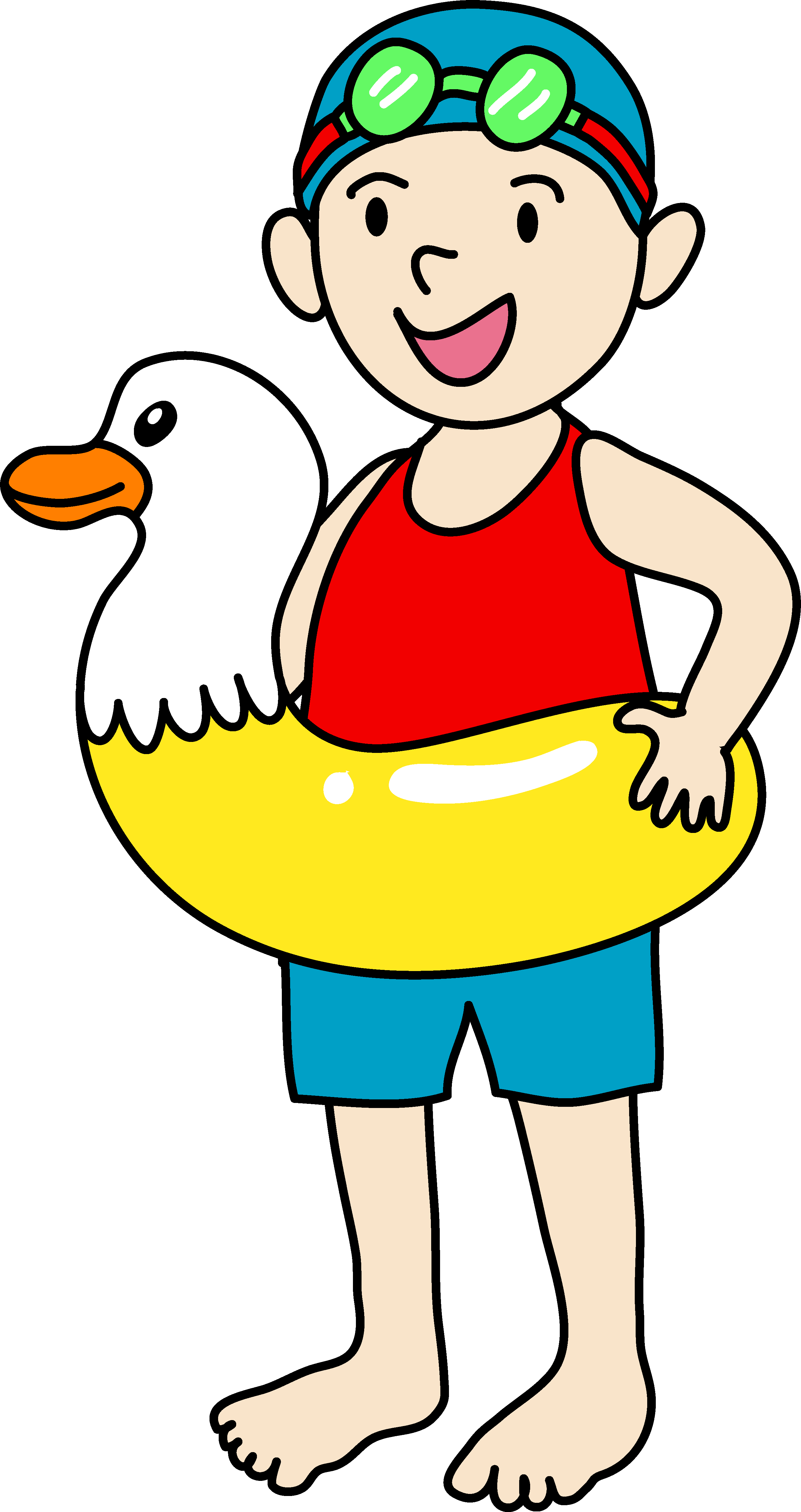 Swimming People Cliparts