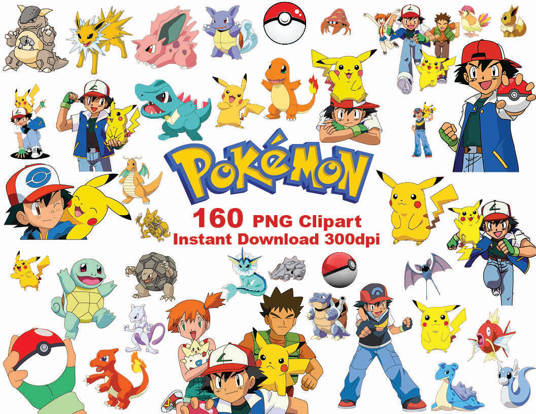 Pokemon PNG  Pikachu, Anime Character Png Images Download - Free  Transparent PNG Logos