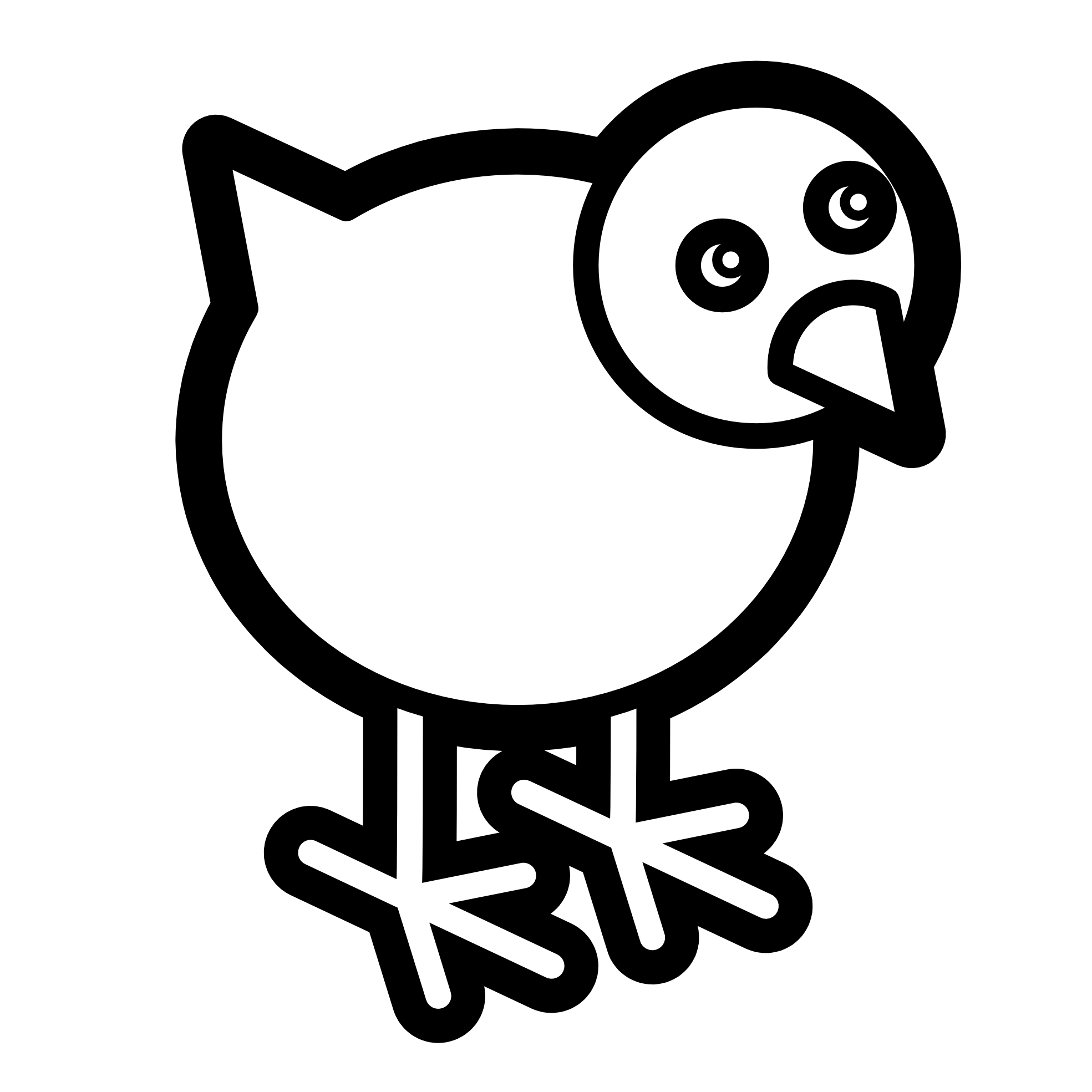 Chicken Black And White Clipart