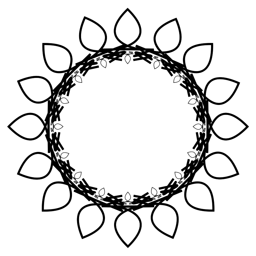 Sunshine Outline Cliparts