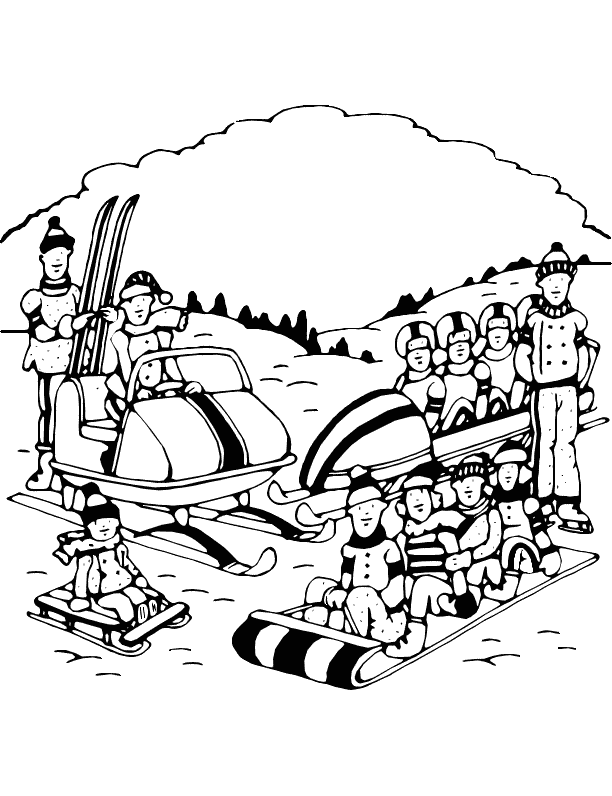 Winter School Cliparts