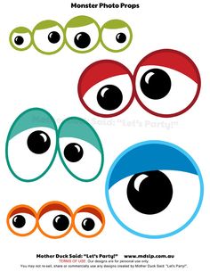 Monster Eyeball Cliparts