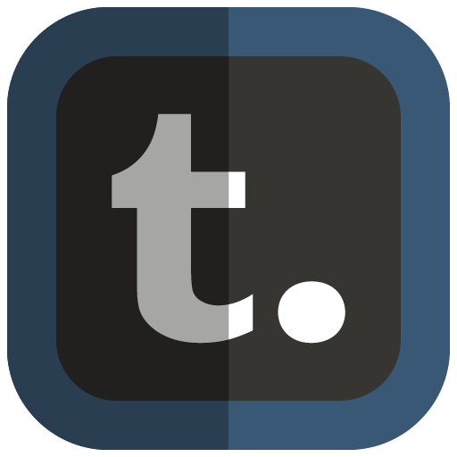 Folded Social Tumblr Icon, PNG ClipArt Image