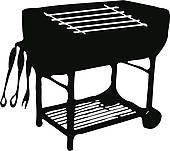 Bbq Grill Clipart Black And White