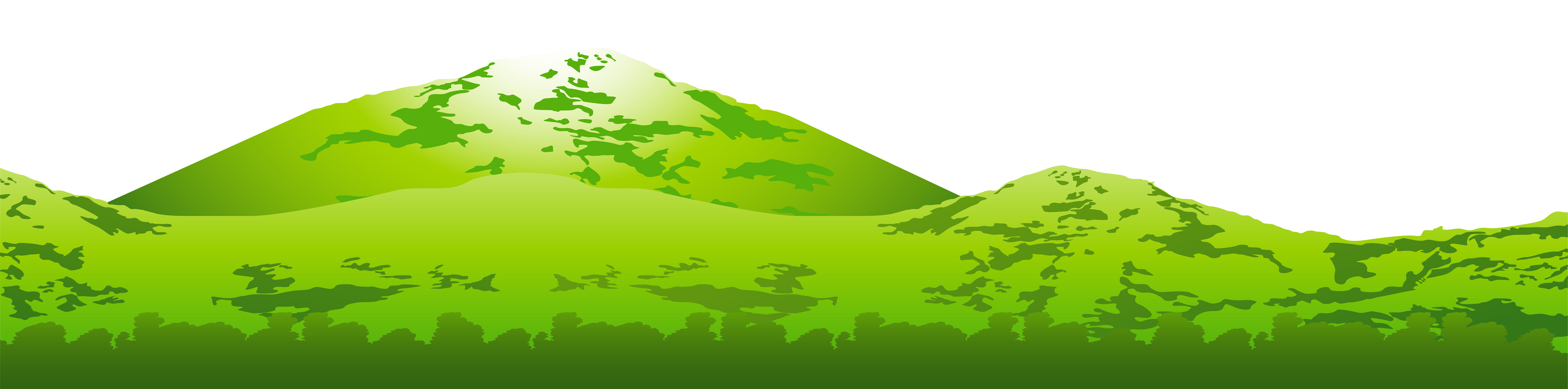 Green Mountain Transparent PNG Clip Art Image