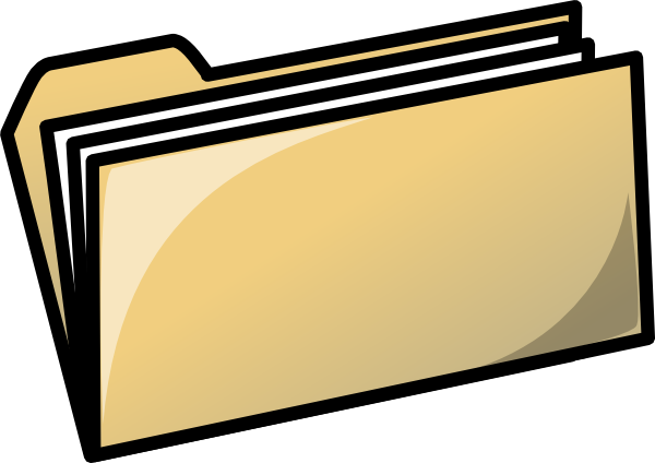 Paper In Folder Clipart