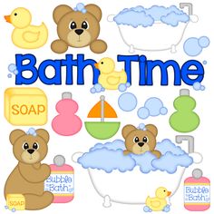 Clipart bath time