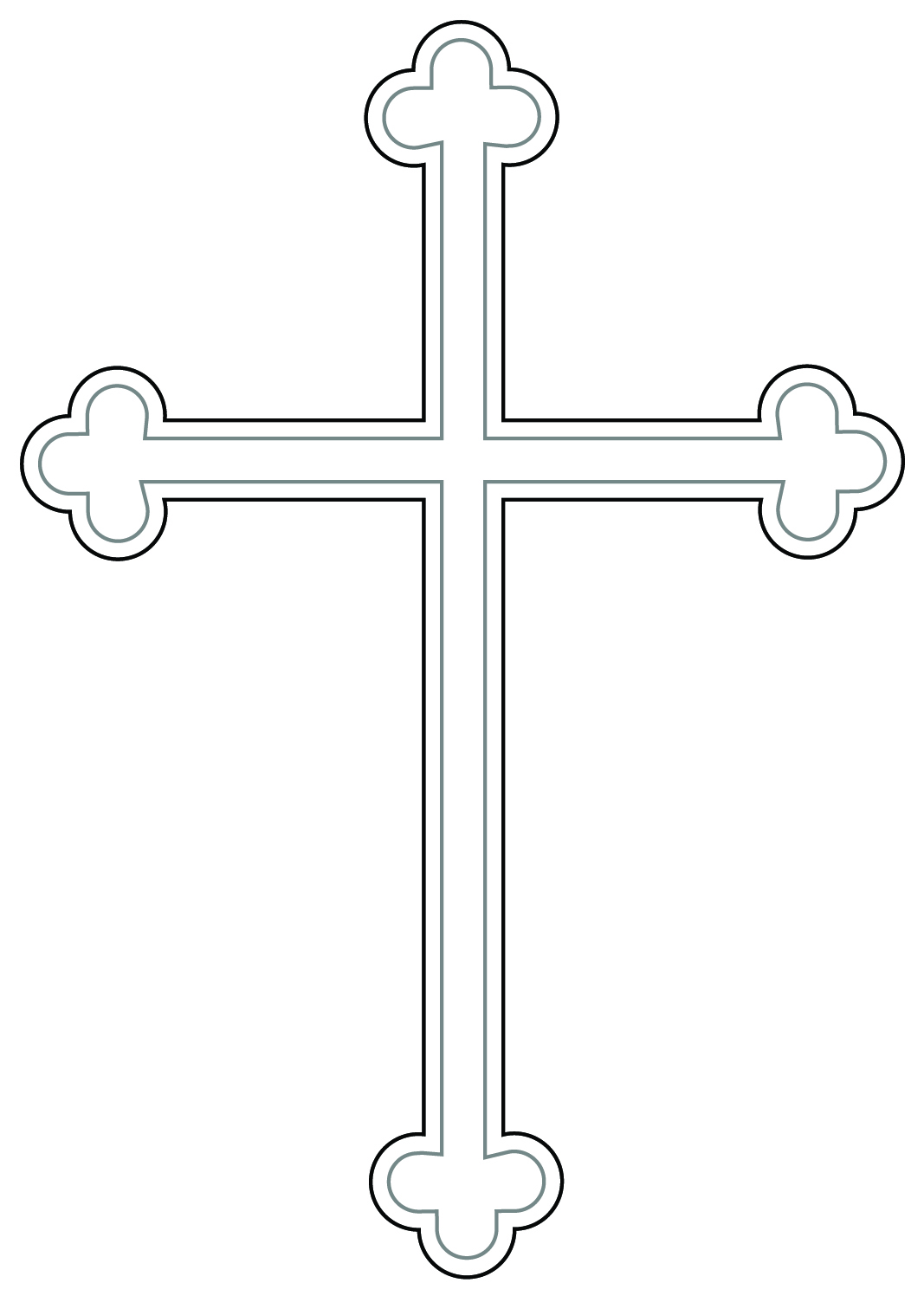 Cross Swirl Cliparts