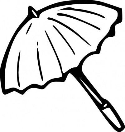 Umbrella Outline Cliparts