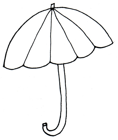 Umbrella Outline Cliparts