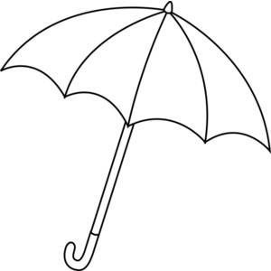 Black and white clip art of umbrella – cfxq