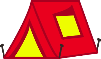 Pink Camping Tent Clipart