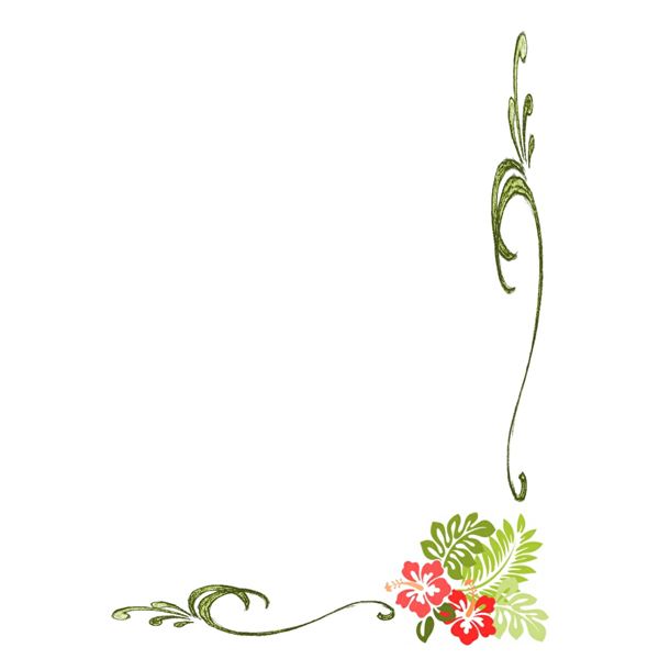 Hawaiian Frames Clipart
