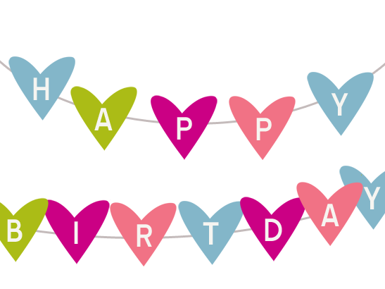 Word Birthday Cliparts