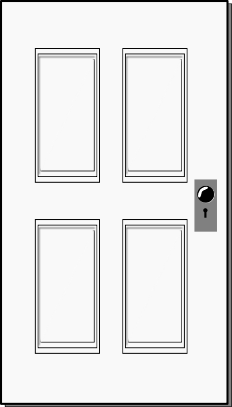 rectangle door