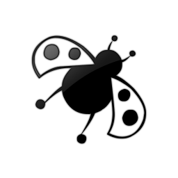 Black Ladybug Cliparts