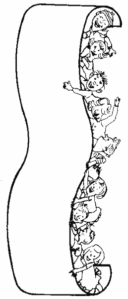 Long picture of a school clipart