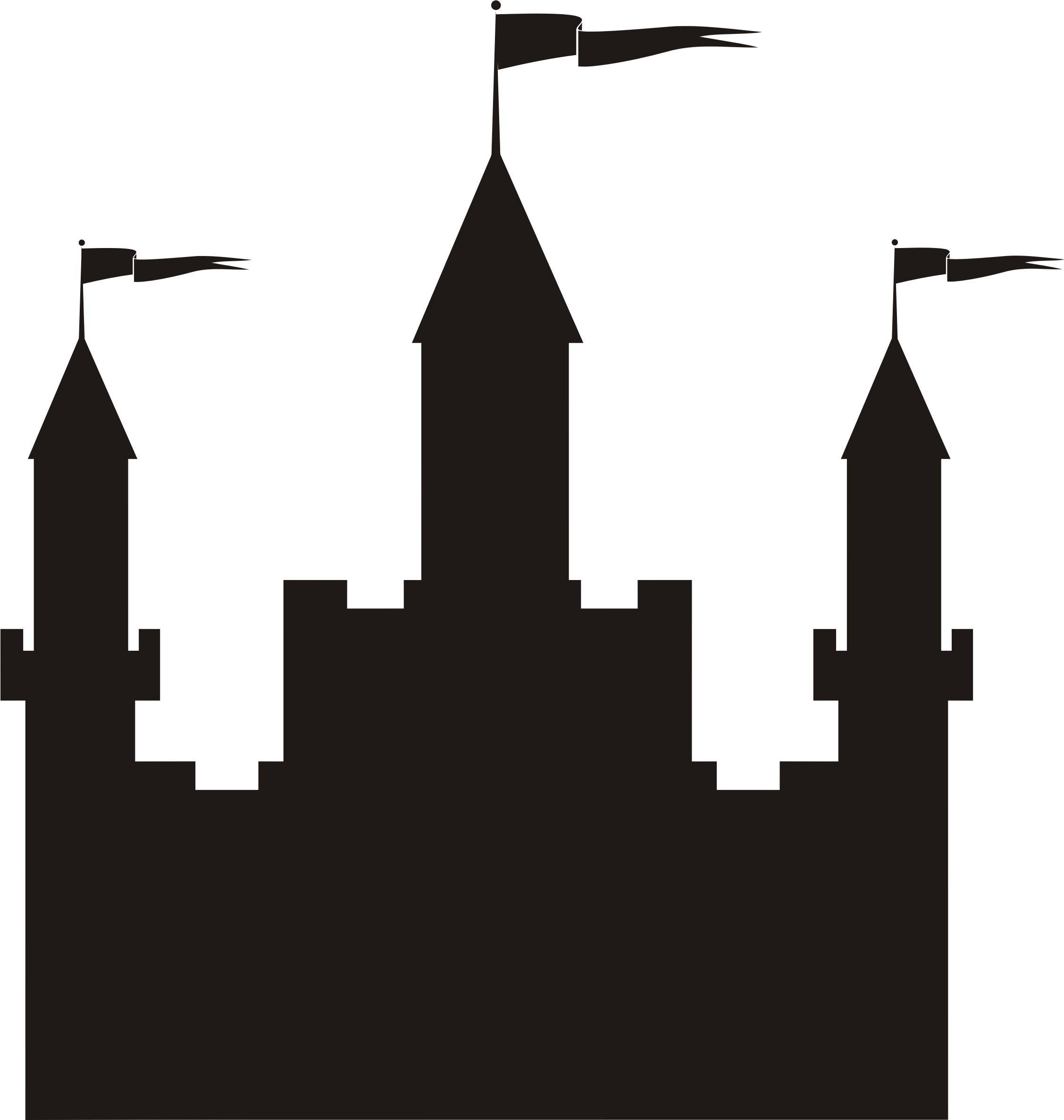 Castle silhouette clip art
