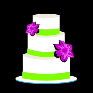 Cake Green And Purple Clip Art at Clker