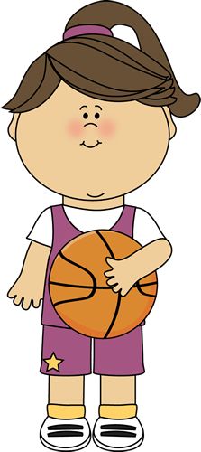 Girl With Soccer Trophy Clip Art